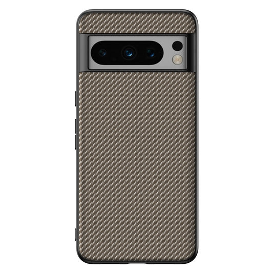 For Google Pixel 9 Pro XL Ultra-thin Carbon Fiber Texture Printing Phone Case(Gold) by buy2fix