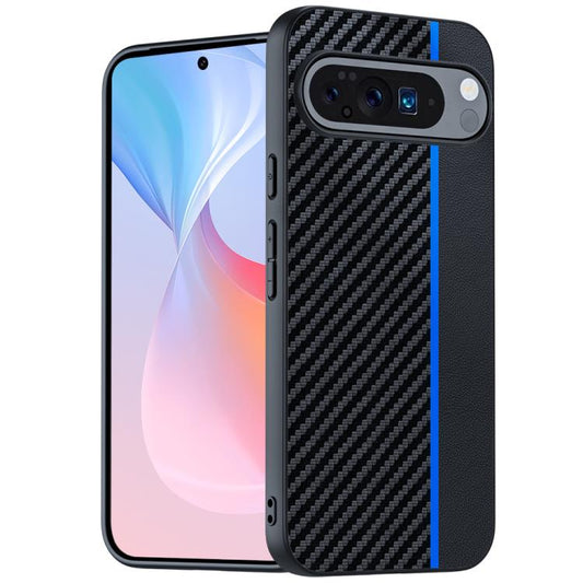 For Google Pixel 10 / 10 Pro Ultra-thin Carbon Fiber Texture Printing Phone Case(Black Blue) - Google Cases by buy2fix | Online Shopping UK | buy2fix