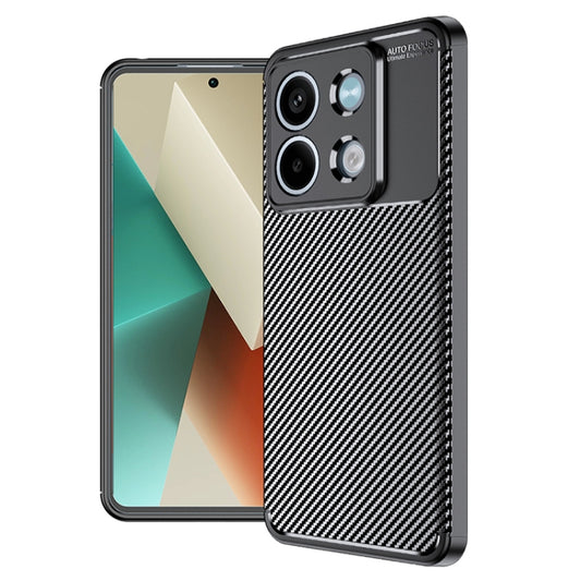 For Xiaomi Redmi Note 13 Carbon Fiber Texture Shockproof TPU Phone Case(Black) - Xiaomi Cases by buy2fix | Online Shopping UK | buy2fix