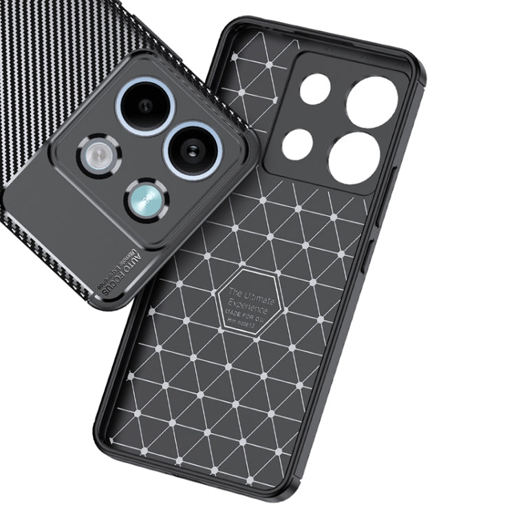For Xiaomi Redmi Note 13 Carbon Fiber Texture Shockproof TPU Phone Case(Black) - Xiaomi Cases by buy2fix | Online Shopping UK | buy2fix