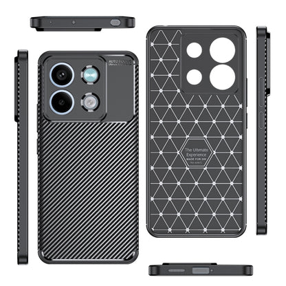 For Xiaomi Redmi Note 13 Carbon Fiber Texture Shockproof TPU Phone Case(Black) - Xiaomi Cases by buy2fix | Online Shopping UK | buy2fix