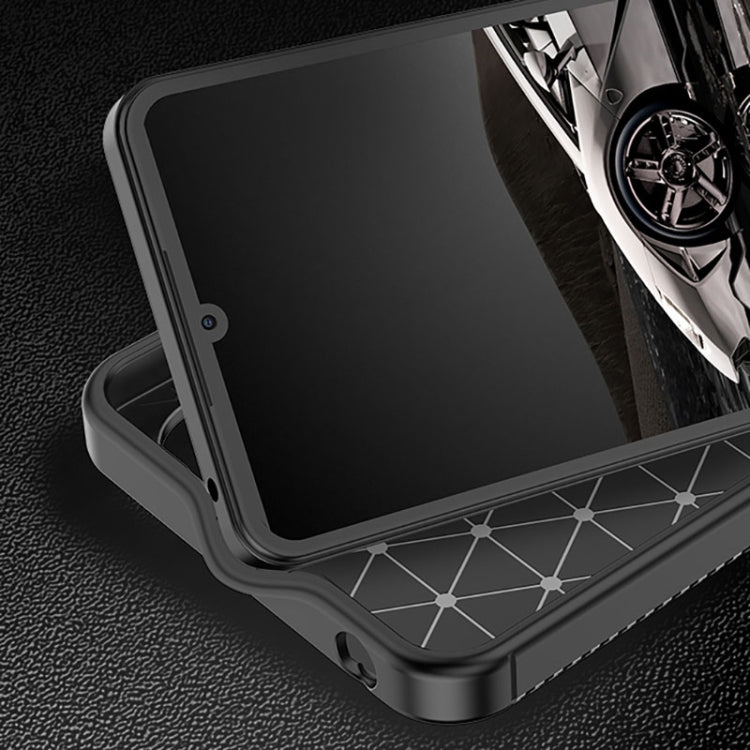 For Xiaomi Redmi 13C Carbon Fiber Texture Shockproof TPU Phone Case(Black) by buy2fix