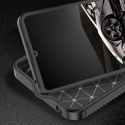 For Xiaomi Redmi 13C Carbon Fiber Texture Shockproof TPU Phone Case(Black) by buy2fix