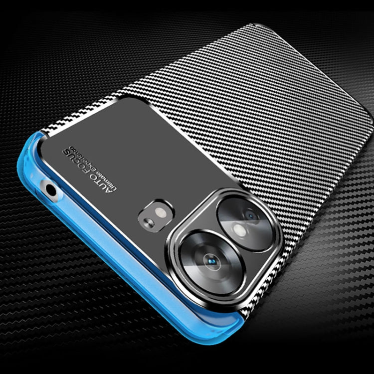For Xiaomi Redmi 13C Carbon Fiber Texture Shockproof TPU Phone Case(Black) by buy2fix