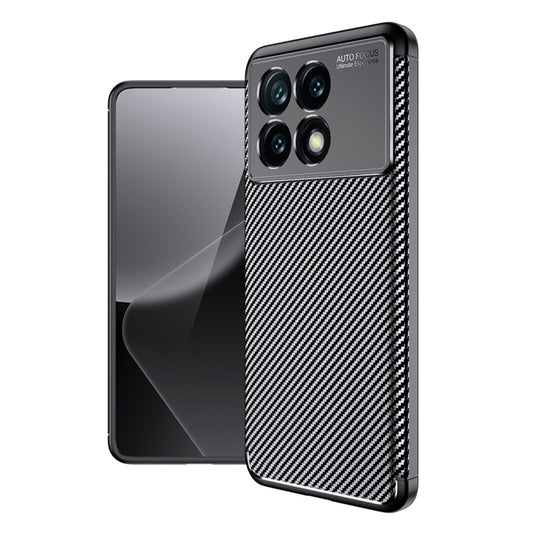 For Xiaomi Redmi K70 Pro Carbon Fiber Texture Shockproof TPU Phone Case(Black) - Xiaomi Cases by buy2fix | Online Shopping UK | buy2fix