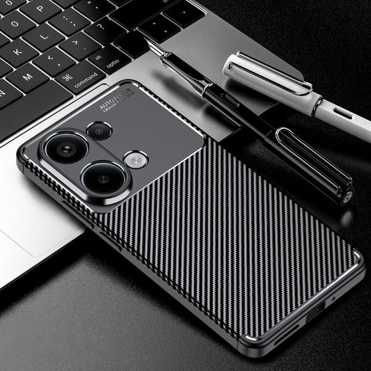 For Xiaomi Redmi Note 13 Pro 4G Carbon Fiber Texture Shockproof TPU Phone Case(Black) - Xiaomi Cases by buy2fix | Online Shopping UK | buy2fix