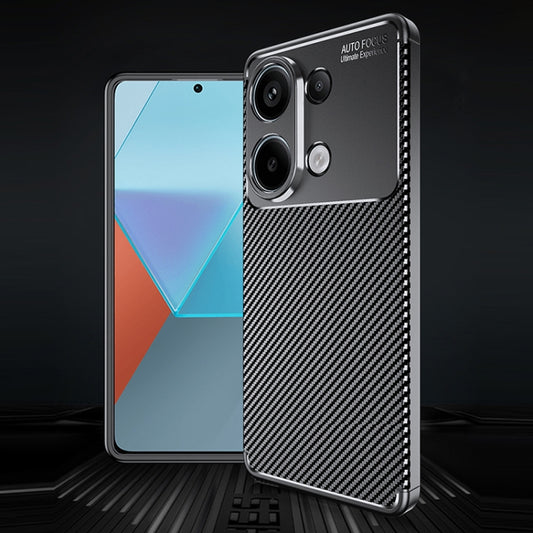 For Xiaomi Redmi Note 13 Pro 4G Carbon Fiber Texture Shockproof TPU Phone Case(Black) - Xiaomi Cases by buy2fix | Online Shopping UK | buy2fix