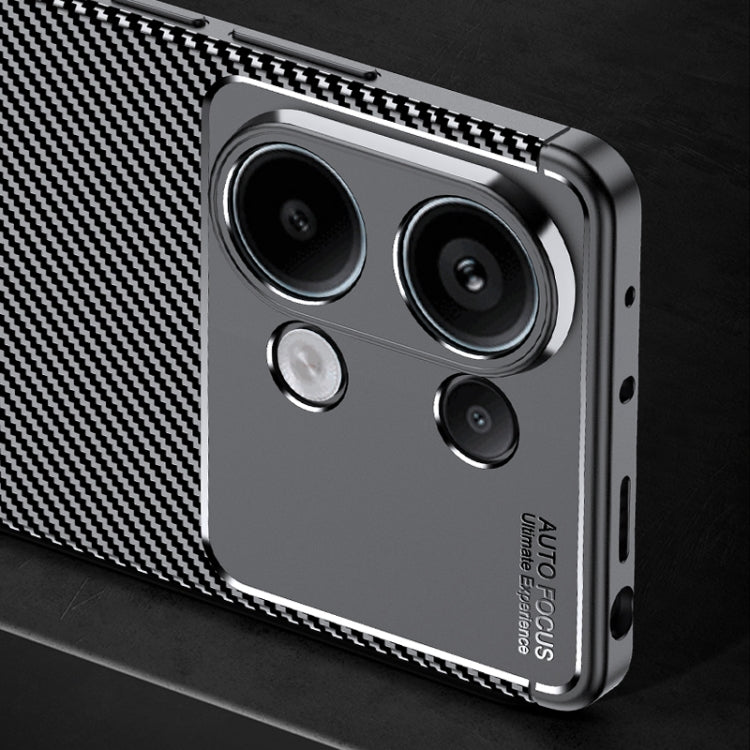 For Xiaomi Redmi Note 13 Pro 4G Carbon Fiber Texture Shockproof TPU Phone Case(Black) - Xiaomi Cases by buy2fix | Online Shopping UK | buy2fix