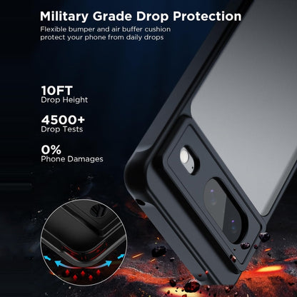 For Google Pixel 9 Ultra-thin Translucent PC+TPU Phone Case(Black) by buy2fix