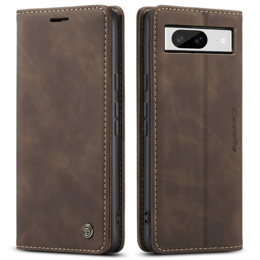 For Google Pixel 8 CaseMe 013 Multifunctional Horizontal Flip Leather Phone Case(Coffee) - Google Cases by CaseMe | Online Shopping UK | buy2fix