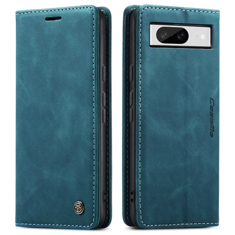 For Google Pixel 8 CaseMe 013 Multifunctional Horizontal Flip Leather Phone Case(Blue) - Google Cases by CaseMe | Online Shopping UK | buy2fix