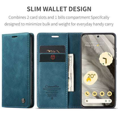For Google Pixel 8 CaseMe 013 Multifunctional Horizontal Flip Leather Phone Case(Blue) - Google Cases by CaseMe | Online Shopping UK | buy2fix
