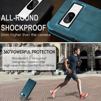 For Google Pixel 8 CaseMe 013 Multifunctional Horizontal Flip Leather Phone Case(Blue) - Google Cases by CaseMe | Online Shopping UK | buy2fix