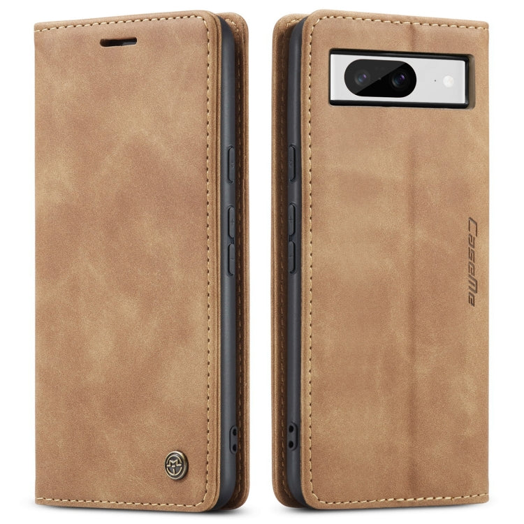 For Google Pixel 8 CaseMe 013 Multifunctional Horizontal Flip Leather Phone Case(Brown) - Google Cases by CaseMe | Online Shopping UK | buy2fix