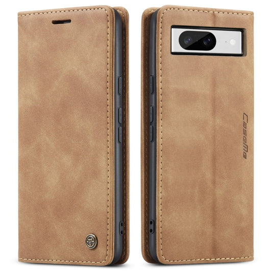 For Google Pixel 8 CaseMe 013 Multifunctional Horizontal Flip Leather Phone Case(Brown) - Google Cases by CaseMe | Online Shopping UK | buy2fix