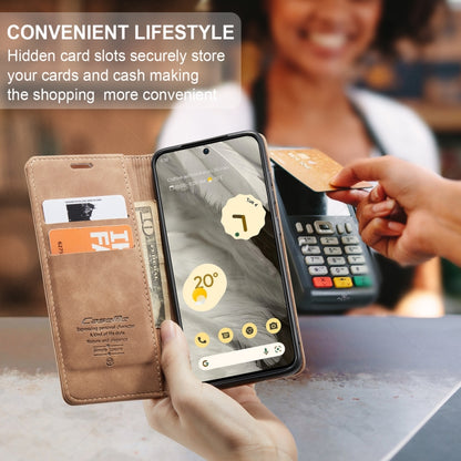 For Google Pixel 8 CaseMe 013 Multifunctional Horizontal Flip Leather Phone Case(Brown) - Google Cases by CaseMe | Online Shopping UK | buy2fix