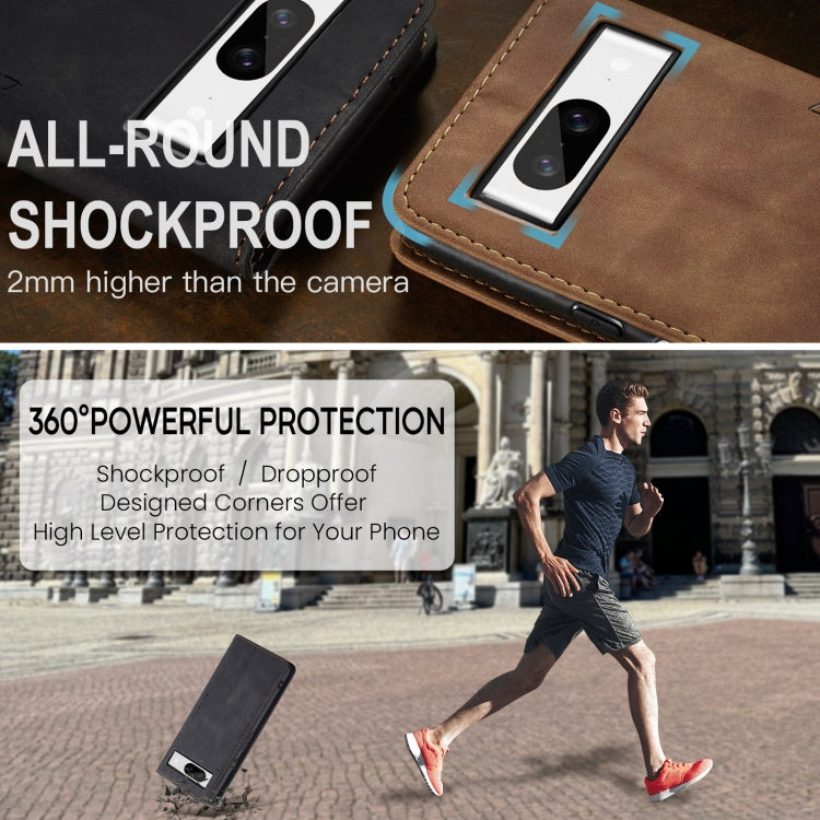 For Google Pixel 8 CaseMe 013 Multifunctional Horizontal Flip Leather Phone Case(Black) - Google Cases by CaseMe | Online Shopping UK | buy2fix
