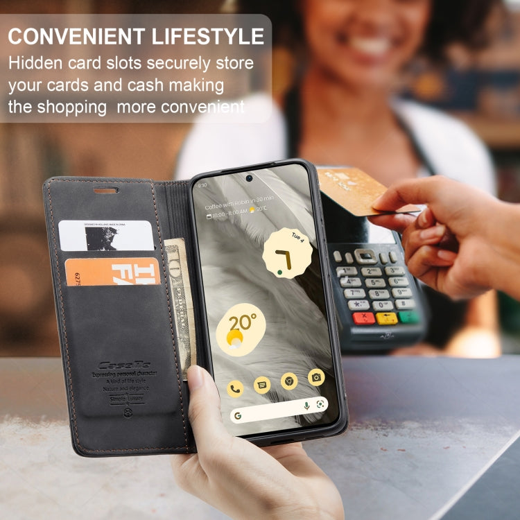 For Google Pixel 8 CaseMe 013 Multifunctional Horizontal Flip Leather Phone Case(Black) - Google Cases by CaseMe | Online Shopping UK | buy2fix