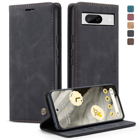 For Google Pixel 8 CaseMe 013 Multifunctional Horizontal Flip Leather Phone Case(Black) - Google Cases by CaseMe | Online Shopping UK | buy2fix