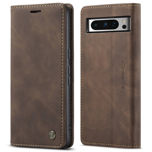 For Google Pixel 8 Pro CaseMe 013 Multifunctional Horizontal Flip Leather Phone Case(Coffee) - Google Cases by CaseMe | Online Shopping UK | buy2fix