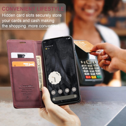 For Google Pixel 8 Pro CaseMe 013 Multifunctional Horizontal Flip Leather Phone Case(Wine Red) - Google Cases by CaseMe | Online Shopping UK | buy2fix