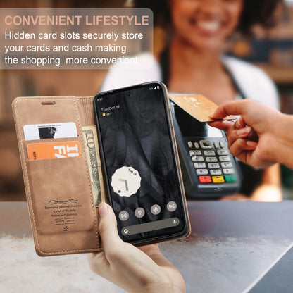 For Google Pixel 8 Pro CaseMe 013 Multifunctional Horizontal Flip Leather Phone Case(Brown) - Google Cases by CaseMe | Online Shopping UK | buy2fix