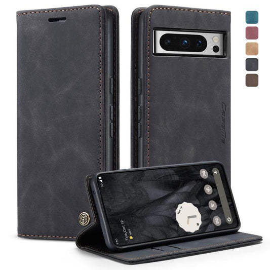 For Google Pixel 8 Pro CaseMe 013 Multifunctional Horizontal Flip Leather Phone Case(Black) - Google Cases by CaseMe | Online Shopping UK | buy2fix