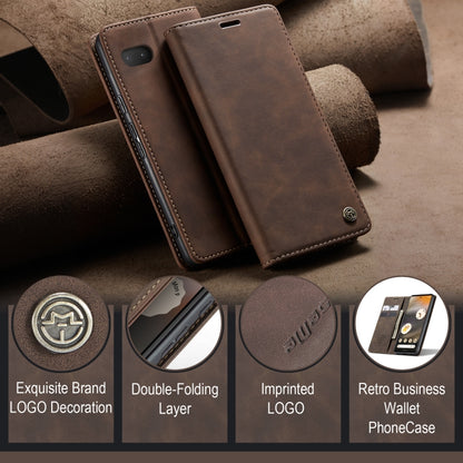 For Google Pixel 6A CaseMe 013 Multifunctional Horizontal Flip Leather Phone Case(Coffee) - Google Cases by CaseMe | Online Shopping UK | buy2fix