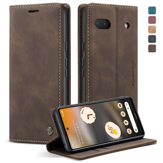 For Google Pixel 6A CaseMe 013 Multifunctional Horizontal Flip Leather Phone Case(Coffee) - Google Cases by CaseMe | Online Shopping UK | buy2fix
