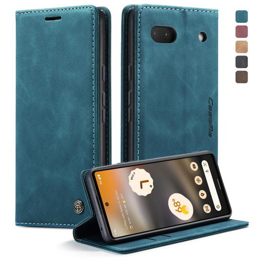 For Google Pixel 6A CaseMe 013 Multifunctional Horizontal Flip Leather Phone Case(Blue) - Google Cases by CaseMe | Online Shopping UK | buy2fix