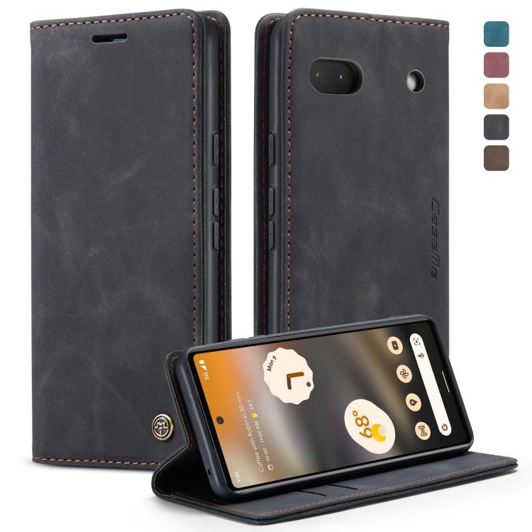 For Google Pixel 6A CaseMe 013 Multifunctional Horizontal Flip Leather Phone Case(Black) - Google Cases by CaseMe | Online Shopping UK | buy2fix
