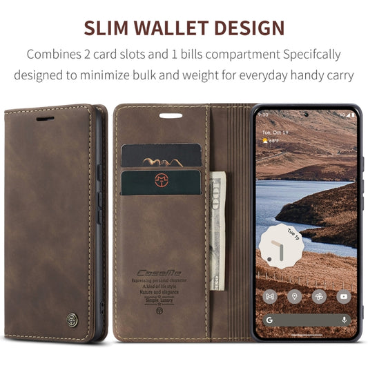 For Google Pixel 10 Pro XL / 9 Pro XL CaseMe 013 Multifunctional Horizontal Flip Leather Phone Case(Coffee) - Google Cases by CaseMe | Online Shopping UK | buy2fix