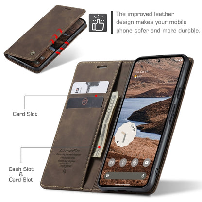 For Google Pixel 10 Pro XL / 9 Pro XL CaseMe 013 Multifunctional Horizontal Flip Leather Phone Case(Coffee) - Google Cases by CaseMe | Online Shopping UK | buy2fix