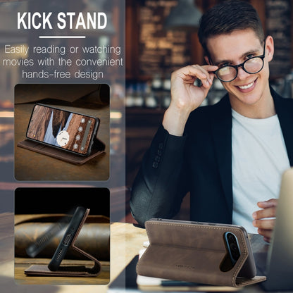 For Google Pixel 10 Pro XL / 9 Pro XL CaseMe 013 Multifunctional Horizontal Flip Leather Phone Case(Coffee) - Google Cases by CaseMe | Online Shopping UK | buy2fix