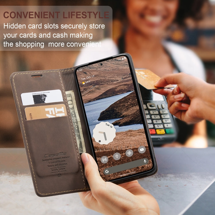 For Google Pixel 10 Pro XL / 9 Pro XL CaseMe 013 Multifunctional Horizontal Flip Leather Phone Case(Coffee) - Google Cases by CaseMe | Online Shopping UK | buy2fix