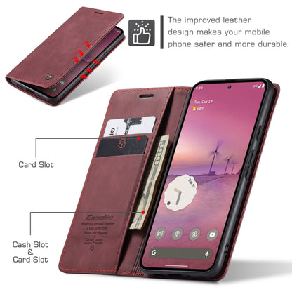For Google Pixel 10 Pro XL / 9 Pro XL CaseMe 013 Multifunctional Horizontal Flip Leather Phone Case(Wine Red) - Google Cases by CaseMe | Online Shopping UK | buy2fix