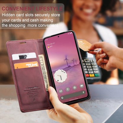 For Google Pixel 10 Pro XL / 9 Pro XL CaseMe 013 Multifunctional Horizontal Flip Leather Phone Case(Wine Red) - Google Cases by CaseMe | Online Shopping UK | buy2fix
