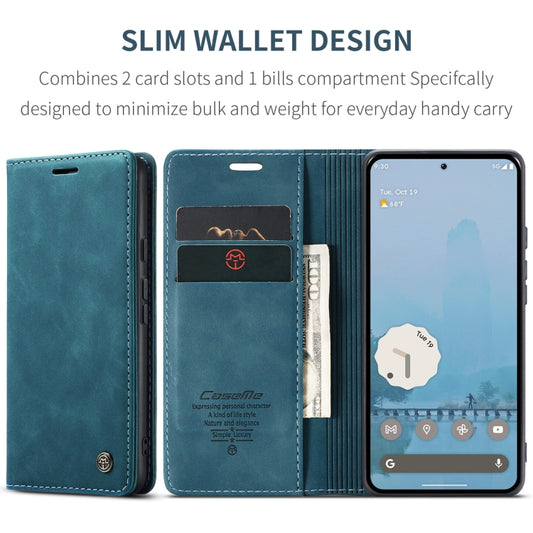 For Google Pixel 10 Pro XL / 9 Pro XL CaseMe 013 Multifunctional Horizontal Flip Leather Phone Case(Blue) - Google Cases by CaseMe | Online Shopping UK | buy2fix