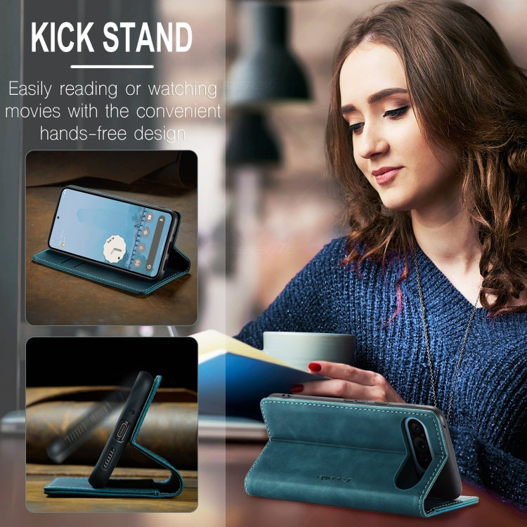 For Google Pixel 10 Pro XL / 9 Pro XL CaseMe 013 Multifunctional Horizontal Flip Leather Phone Case(Blue) - Google Cases by CaseMe | Online Shopping UK | buy2fix