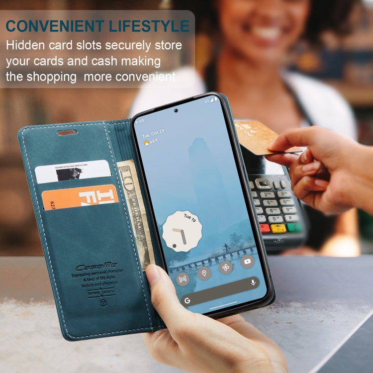 For Google Pixel 10 Pro XL / 9 Pro XL CaseMe 013 Multifunctional Horizontal Flip Leather Phone Case(Blue) - Google Cases by CaseMe | Online Shopping UK | buy2fix