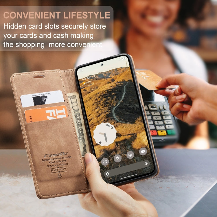 For Google Pixel 10 Pro XL / 9 Pro XL CaseMe 013 Multifunctional Horizontal Flip Leather Phone Case(Brown) - Google Cases by CaseMe | Online Shopping UK | buy2fix