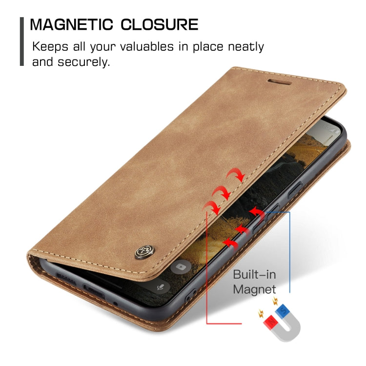For Google Pixel 10 Pro XL / 9 Pro XL CaseMe 013 Multifunctional Horizontal Flip Leather Phone Case(Brown) - Google Cases by CaseMe | Online Shopping UK | buy2fix