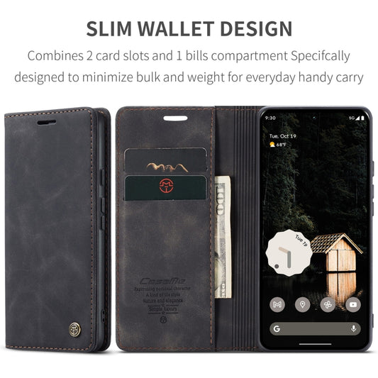 For Google Pixel 10 Pro XL / 9 Pro XL CaseMe 013 Multifunctional Horizontal Flip Leather Phone Case(Black) - Google Cases by CaseMe | Online Shopping UK | buy2fix
