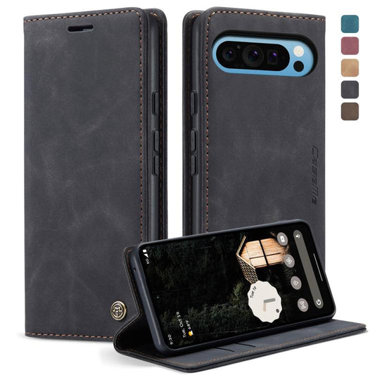 For Google Pixel 10 Pro XL / 9 Pro XL CaseMe 013 Multifunctional Horizontal Flip Leather Phone Case(Black) - Google Cases by CaseMe | Online Shopping UK | buy2fix