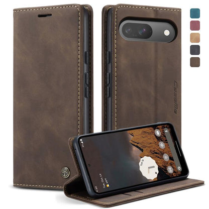 For Google Pixel 10 / 10 Pro / 9 CaseMe 013 Multifunctional Horizontal Flip Leather Phone Case(Coffee) by CaseMe