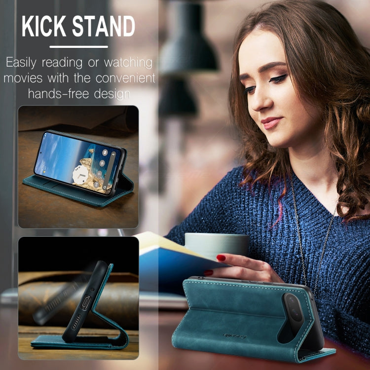 For Google Pixel 10 / 10 Pro / 9 CaseMe 013 Multifunctional Horizontal Flip Leather Phone Case(Blue) by CaseMe