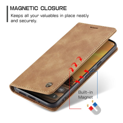 For Google Pixel 10 / 10 Pro / 9 CaseMe 013 Multifunctional Horizontal Flip Leather Phone Case(Brown) - Google Cases by CaseMe | Online Shopping UK | buy2fix