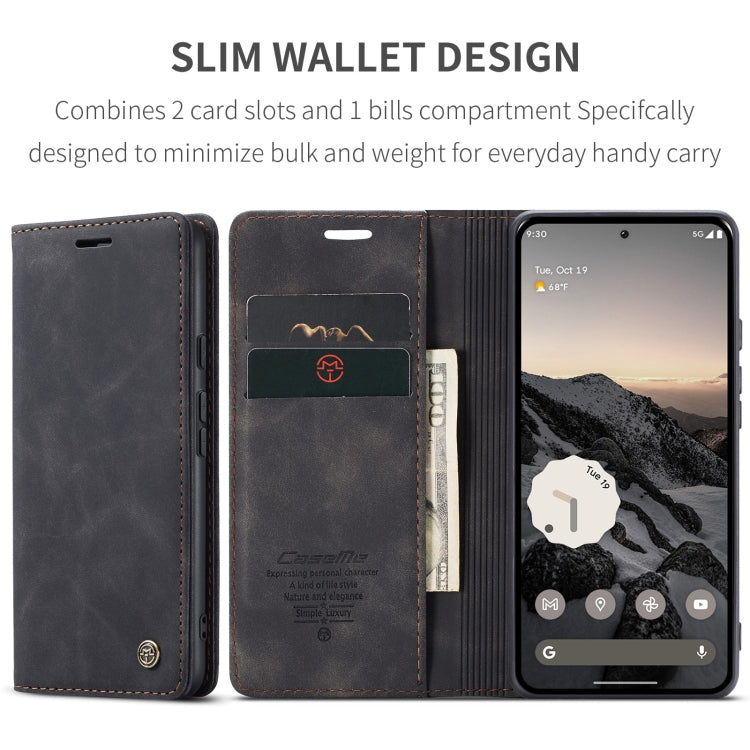 For Google Pixel 10 / 10 Pro / 9 CaseMe 013 Multifunctional Horizontal Flip Leather Phone Case(Black) - Google Cases by CaseMe | Online Shopping UK | buy2fix