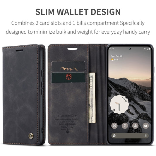 For Google Pixel 10 / 10 Pro / 9 CaseMe 013 Multifunctional Horizontal Flip Leather Phone Case(Black) - Google Cases by CaseMe | Online Shopping UK | buy2fix