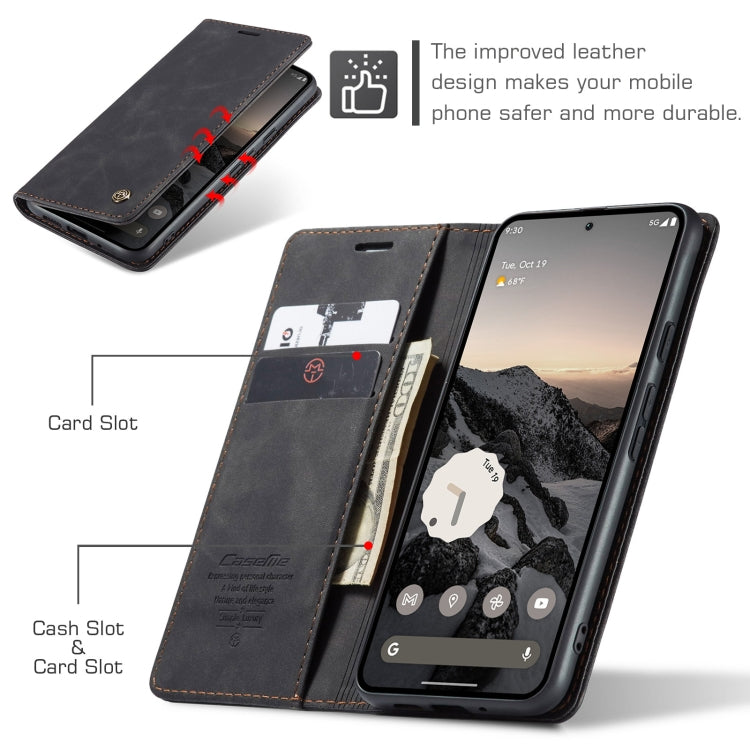 For Google Pixel 10 / 10 Pro / 9 CaseMe 013 Multifunctional Horizontal Flip Leather Phone Case(Black) - Google Cases by CaseMe | Online Shopping UK | buy2fix